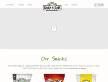 Tablet Screenshot of deepriversnacks.com